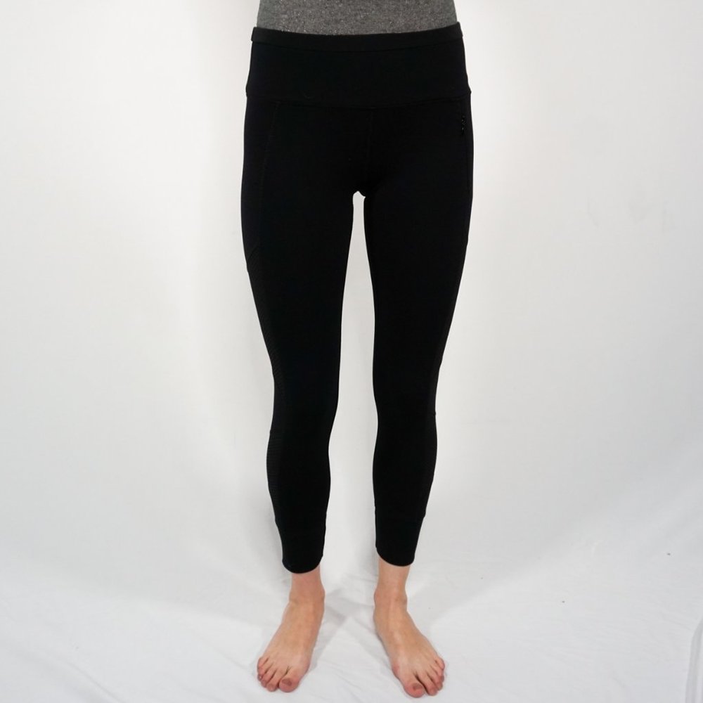 LORNA JANE Black Side Mesh Detail Ankle Leggings - Picture 7 of 7